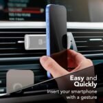 cellularline | Car Holder - Universal | Super Colourful Smartphone Car Mount - Attachment in the Car by Hook to Air Vents - 360° Rotatable - White - Imagen 4