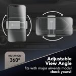 cellularline | Car Holder - Universal | Super Colourful Smartphone Car Mount - Attachment in the Car by Hook to Air Vents - 360° Rotatable - White - Imagen 5