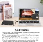 BENEWY External CD/DVD player, USB 3.0 External DVD Recorder,USB C CD/DVD-RW Drive, External DVD Reader for Laptop, PC, Laptop, Windows 11/10/8.1/XP/Linux/MacOS, iMac, Macbook Black - Image 8