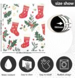 Lindos calcetines de Navidad para lavavajillas, cubierta magnética impermeable, calcomanía magnética para refrigerador, decoración de gabinete, electrodomésticos, calcomanías para el hogar, - Image 4