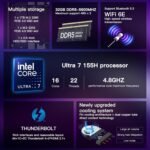 ASUS NUC 14 Pro Mini Computer, Intel NUC 14 Pro NUC14RVH Revel Canyon, Core Ultra 7 155H CPU, Intel ARC GPU, 32GB RAM, 1TB SSD, Windows 11, 8K/4K Quad Display Mini Computer - Image 5