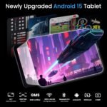 10.1" Tablet, Android 15, In-Cell Display, 20GB (8+12) RAM, 256GB ROM, 1280x800, 6000mAh Battery, Bluetooth, Dual Camera, GMS, WiFi - Imagen 4