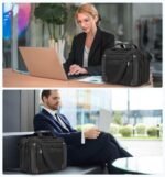 EMPSIGN Shoulder Bag Laptop Briefcase for Laptop up to 17.3 Inches Expandable Portable Protective Sleeve Waterproof Case for Notebook Apply for Men//Business/Travel/Laptop - Image 3