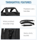 EMPSIGN Shoulder Bag Laptop Briefcase for Laptop up to 17.3 Inches Expandable Portable Protective Sleeve Waterproof Case for Notebook Apply for Men//Business/Travel/Laptop - Image 8