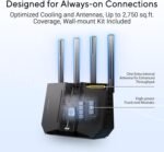 ASUS RT-BE92U BE9700 Tri-Band WiFi 7 Router, Supports New 320MHz Bandwidth and 4096-QAM Detection, MLO, AI WAN, AiMesh Support, Subscription Free Network Security and Full VPN Features - Image 6