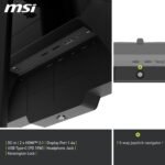 MSI MAG 274UPDF E16M Gaming Monitor 27" 4K UHD, Rapid IPS Panel 3840 x 2160, 0.5ms Response Time, DisplayHDR 1000, Mini-LED, Dual Mode, HDMI 2.1, DP 1.4a, USB-C (15W PD) - Image 7