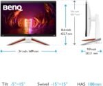 BenQ MOBIUZ EX3210U Gaming Monitor White 32" 4K UHD IPS, 144Hz 1ms, HDMI 2.1, FreeSync, HDR600, 98% P3, 99% Adobe RGB, Eye-Care, Remote Control, Speakers 2.1, Compatible PS5/Xbox Series X 4K@120Hz - Imagen 6