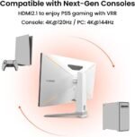 BenQ MOBIUZ EX3210U Gaming Monitor White 32" 4K UHD IPS, 144Hz 1ms, HDMI 2.1, FreeSync, HDR600, 98% P3, 99% Adobe RGB, Eye-Care, Remote Control, Speakers 2.1, Compatible PS5/Xbox Series X 4K@120Hz - Imagen 11