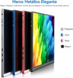 16 Inch Portable Monitor, 1920 x 1200P 2K IPS Gaming Monitor for Laptop/PC/Mac/PS5/Xbox with USB-C and HDMI, Ultra-Thin Display with Stand, 16:10, 300 CD/m² Brightness - Image 6