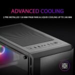 PC'S | Gaming PC (RYZEN 5 4600G 6/12 4.2GHz, Graphics AMD Vega, 8GB RAM, 500GB SSD + WiFi, Windows 11 Pro) Desktop Gaming, Desktop Computer, Desktop Computers (Black) - Imagen 5