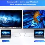 USB C Digital AV Multiport Adapter with HDMI Output 4K 60Hz and USB 3.0 Port and USB-C Fasting Charging Port for Apple MacBook Pro M1 2016-2022 Air M1 2018-2022, iPad Pro iMac ect. - Imagen 4