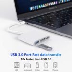 USB C Digital AV Multiport Adapter with HDMI Output 4K 60Hz and USB 3.0 Port and USB-C Fasting Charging Port for Apple MacBook Pro M1 2016-2022 Air M1 2018-2022, iPad Pro iMac ect. - Imagen 6