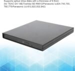 ASHATA External DVD/Combo/VCD Drive Enclosure,Optical Disk Enclosure Storage Equipment for 9.5mm SATA Laptop, for TEAC/for SD-R9012/for 745,842,etc - Image 5