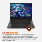 HP OMEN Gaming Laptop 16" 2.5K WQXGA (AMD Ryzen 9-8940HX, 32GB RAM, 1TB SSD, NVIDIA RTX 5070, FreeDos) Spanish QWERTY Keyboard – Black - Image 5