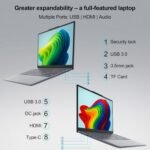 15.6" FHD IPS Laptop, AMD Ryzen 5 3500U, 16GB RAM, 512GB SSD, RJ45, WiFi 2.4/5GHz, Bluetooth, AZERTY Keyboard with Silicone Film, for Office, Studio, Light Gaming and Daily Use - Imagen 8