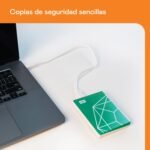 WD 6TB My Passport Ultra, 20th Emerald Anniversary Edition, Portable External Hard Drive, USB-C, USB 3.2 Gen 1/USB 3.0, Backup and Password Protection, Formatted for Windows, Green - Imagen 5