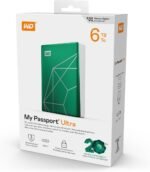 WD 6TB My Passport Ultra, 20th Emerald Anniversary Edition, Portable External Hard Drive, USB-C, USB 3.2 Gen 1/USB 3.0, Backup and Password Protection, Formatted for Windows, Green - Imagen 6