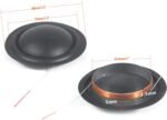 2 Pack 20.4mm Treble Voice Coil Round Frame 20.4mm Dome Speaker Unit Silk Film Hi-Fi Tweeter Home Coil - Imagen 5