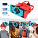 VR Headset for Nintendo Switch and Upgraded OLED Model, VR Virtual Reality Glasses with Adjustable HD Lenses, Comfortable Head Strap, 3D Glasses for Nintendo Switch OLED VR Games Cool Stuff - Image 3