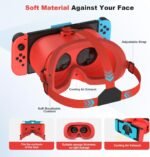 VR Headset for Nintendo Switch and Upgraded OLED Model, VR Virtual Reality Glasses with Adjustable HD Lenses, Comfortable Head Strap, 3D Glasses for Nintendo Switch OLED VR Games Cool Stuff - Image 4