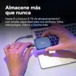 Crucial X10 1TB Portable External SSD, Up to 2100MB/s, USB-C 3.2 Gen2, IP65 Water and Dust Resistance Rating, External Solid Hard Drive, Matte Blue - CT1000X10SSD9-02 - Image 3