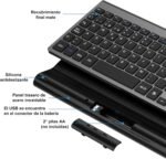 cimetech Wireless Keyboard, 2.4G QWERTY Spanish Layout, USB Computer Keyboard with Numeric Keypad and Ergonomic Keys for Desktop/PC/Laptop/Surface/Smart TV/Notebook and Windows (Grey) - Imagen 8