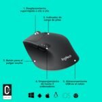 Logitech M720 Triathlon Wireless Mouse, Multi-Device, 2.4 GHz or Bluetooth Unifying Receiver, 1000 dpi, 8 Buttons, 24 Month Battery, Laptop/PC/Mac/iPad OS - Black - Image 8