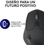 Logitech M720 Triathlon Wireless Mouse, Multi-Device, 2.4 GHz or Bluetooth Unifying Receiver, 1000 dpi, 8 Buttons, 24 Month Battery, Laptop/PC/Mac/iPad OS - Black - Image 13