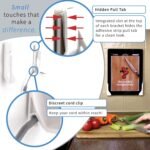 Dockem Koala Mount Tablet Wall Mount: Damage-Free Universal Wall Station for iPads, iPad Airs, Pro, 9.7, Galaxy Tab/Note and Other Tablets [White Version] - Imagen 3