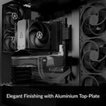 ARCTIC Freezer 36 (Black) - CPU Heatsink, Single Tower CPU Fan with Push-Pull, Two 120mm P Fans with Optimized Pressure, 200–1800 rpm, 4 Heatpipes, incl. MX-6 Thermal Paste - Image 3