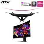 MSI, MPG 321CURX QD-OLED, 32 Inch, 4K UHD, 3840x2160,1700R,OLED Monitor, 240Hz,0,03ms, DisplayHDR True Black 400, G-Sync Compatible, HDMI 2.1, DP 1.4a, USB C 98W PD, Height Adjustable, Black - Imagen 3