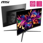 MSI, MPG 321CURX QD-OLED, 32 Inch, 4K UHD, 3840x2160,1700R,OLED Monitor, 240Hz,0,03ms, DisplayHDR True Black 400, G-Sync Compatible, HDMI 2.1, DP 1.4a, USB C 98W PD, Height Adjustable, Black - Imagen 4