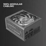 Tacens Radix VII AG 700, Full Modular 700W ATX Power Supply, 10 Years Safety, 80Plus Silver, +87% Efficiency, 140mm FDB Fan with AI-RPM Technology, Japanese Capacitors 105º, Black - Imagen 4