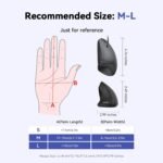 TECKNET Ratón con cable, ratón ergonómico de 6400 DPI con 6 botones, silencioso, 4 ratones verticales ajustables DPI compatible con Windows/Chrome/Laptop/Ordenador - Image 3