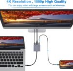 Battony USB C Multiport AV Adapter with 4K HDMI Output, USB 3.0 Port and USB-C Fast Charging Port, Compatible with MacBook Pro M1/16-20, Air M1/18-20, iPad Pro iMac and Other USB Devices - Imagen 3