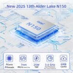 DreamQuest HISTTON Mini PC, Windows 11 Pro, 32GB DDR4 1TB SSD M.2 (Max 4TB) Intel N150 (up to 3.6GHz) Micro Desktop Computer with HDMI Tpye-C Port, 2x Gigabit Ethernet/WiFi 5/BT 5/USB3.2 - Image 3