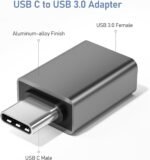 Basesailor USB C to USB Adapter 3Pack,USBC Male to USBA 3.0 Female Converter,Thunderbolt 3 Type C OTG for Apple MacBook Pro Air,iPhone 17 16 16e 15,iPad,Microsoft Surface,Samsung Galaxy S25 S24 - Image 3