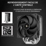 TR -Assassin X 120R Digital Black CPU Cooler Air with Heat Pipes 4x6mm, Digital Display, PWM Fan Processor Cooler, 151mm - Imagen 5