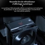 TR -Assassin X 120R Digital Black CPU Cooler Air with Heat Pipes 4x6mm, Digital Display, PWM Fan Processor Cooler, 151mm - Imagen 6