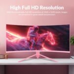 Curved Gaming Monitor 34 Inch 4K 165Hz 1500R HDR10 FreeSync 4000:1 Base Quick Installation Wide Range Colors - Image 7