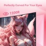 Curved Gaming Monitor 34 Inch 4K 165Hz 1500R HDR10 FreeSync 4000:1 Base Quick Installation Wide Range Colors - Image 8