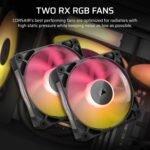 Corsair iCUE Link Titan 240 RX RGB Kit Liquid Cooling 240mm Black - Imagen 4