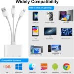 USB SD Card Reader, Lightning SD Cards Adapter with SD/TF Card Slot and USB Port, USB C/A Memory Card Reader Adapter Card Reader for iPhone 15, Laptop, Tablet - Image 7