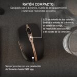 Cherry DW 9100 Slim, Wireless Keyboard and Mouse Pack, Spanish Keyboard Distribution (QWERTY), Bluetooth and Radio Frequency 2.4 GHz, Silent Keys, Rechargeable, Black/Bronze - Imagen 6