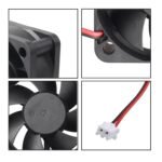 4 PCS 50x50x20mm 5020 DC 24V Brushless Silent Mini Cooling Fans with 2 Pin Terminal Compatible with 3D Printers, PC, CPU, Computer Cases - Imagen 5