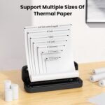 A4 Thermal Portable Printer, A4 Bluetooth Paper Printer for Mobile Office, Compatible with Android and iOS Phones and Laptops, - Imagen 5