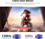 Gawfolk 24.5" Curved Monitor with Built-in Speakers, 3000R 120Hz PC Gaming Monitor Full HD 1080P, HDMI 2.0, VGA, VESA 75x75mm - Imagen 3