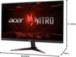 Acer Nitro Full HD 1920x1080 IPS Gaming Monitor 23.8" PC, AMD FreeSync Premium, 180Hz Upgrade, Up to 0.5ms, HDR10 Support, 99% sRGB, 1 x 1.2 Display Port and 2 x HDMI - Image 7