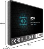 Silicon Power-1TB SSD 3D NAND A55 SLC Cache Performance Boost SATA III 2.5" 7mm (0.28") Internal Solid State Drive , Black - Image 9