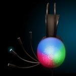 ENHANCE Voltaic 2 USB Gaming Stereo Gaming Headset for PC with Clear Circuit Design, Color Changing LED - On-Ear Headphones with Online Controller, Splitter Cable - Image 4